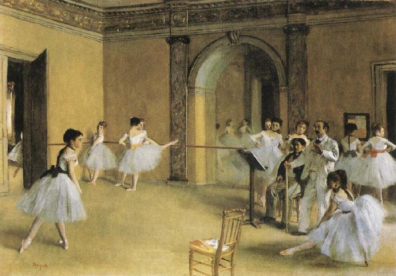 Edgar Degas Dance Class at hte Opera Germany oil painting art